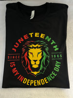 Juneteenth lion image t-shirt