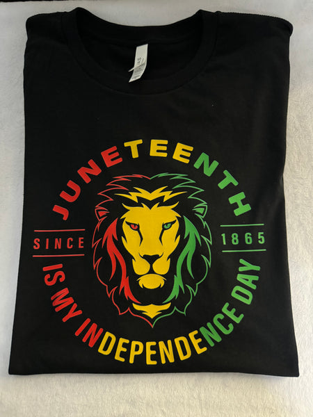 Juneteenth lion image t-shirt