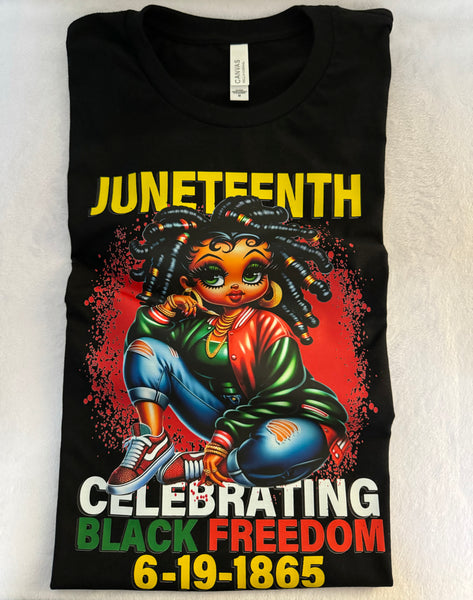 Betty Boop Juneteenth t-shirt