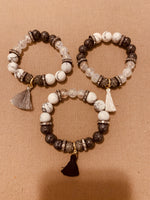 White/Clear Bracelet Set
