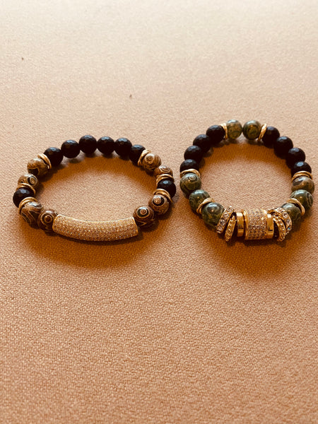 2 stack bracelets
