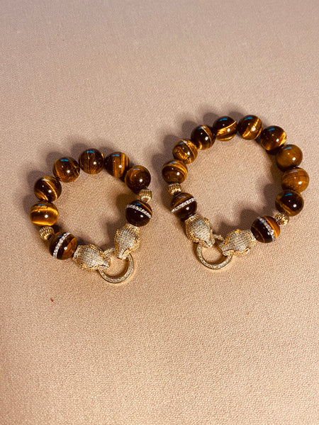 His and hers tiger eye set