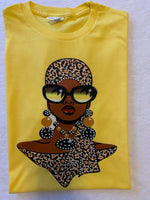 Rhinestone transfer t-shirt