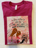 Rhinestone transfer sheet image t-shirt