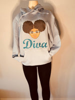 Afro puff hoodie