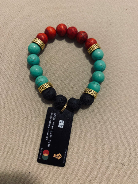 Credit card bracelet
