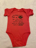 I’m too young onsie
