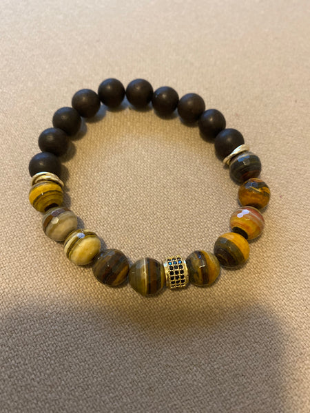 Multi color earth tone bracelet