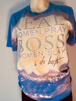 Rhinestone bleached t-shirt