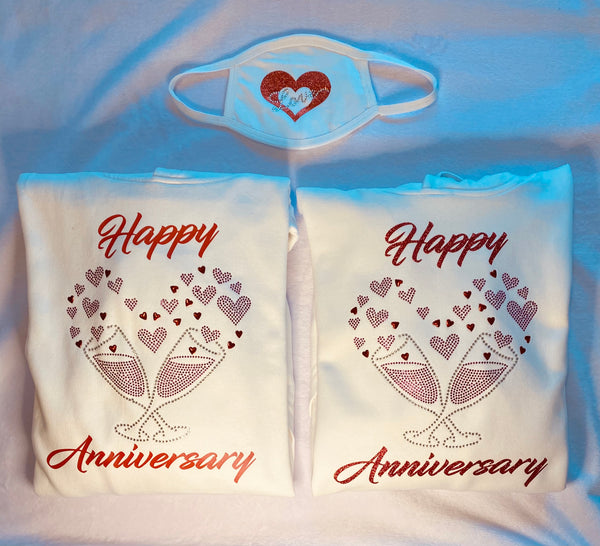 Anniversary hoodies with matching mask