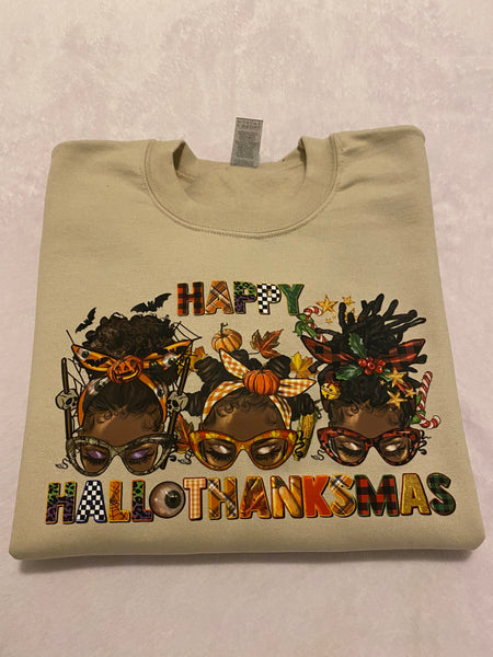 Happy HalloThanksMas Messy Bun