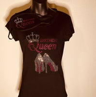 Rhinestone shirt with matching mask