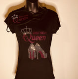 Rhinestone shirt with matching mask