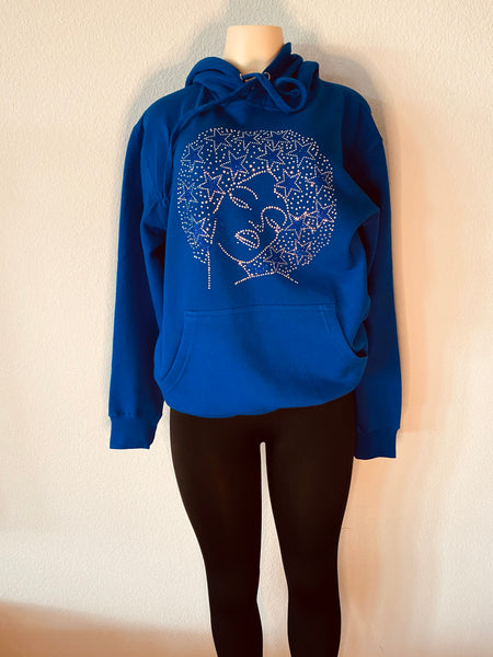 Afro lady hoodie