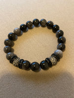 Black and gray tiger eye