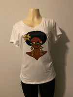 Rhinestone sheet transfer tshirt