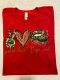 Peace love and dope soul t-shirt