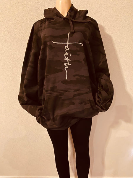 Faith camo hoodie