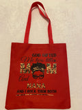 God gifted me two titles tote bag