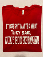 It Doesn’t Matter What